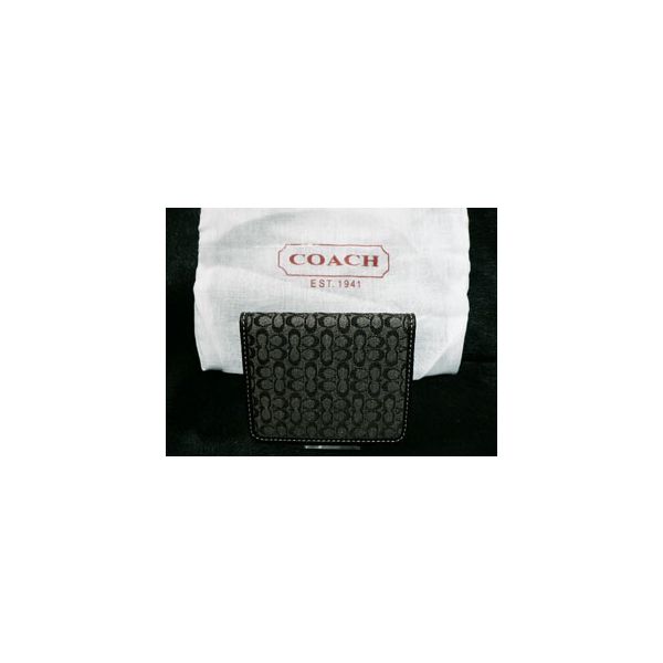 COACH【コーチ】パスケース（カードケース）　ミニシグネチャー　（2color）