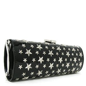【限定】【送料無料】【2008-2009年秋冬新作】ジミーチュー(JIMMY CHOO) クラッチバッグ・スタースタッズ・ブラック