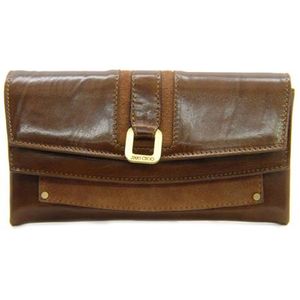 ジミーチュウ　ダブルフラップ長財布(コニャック)