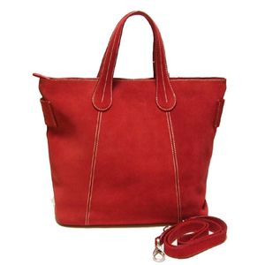 [45％OFF] J.P.TOD'S トッズ　スエードトートバッグ　RED