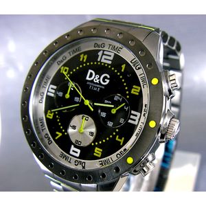 ドルチェ&ガッバーナ D&G メンズ 時計 DW0193 NAVAJO ブラック/イエロー ドルガバ 時計