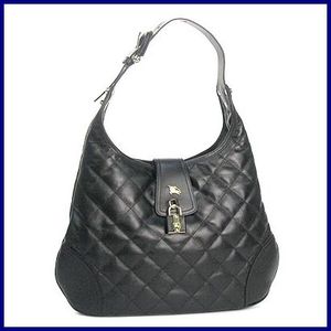 バーバリーバッグ Burberry BROOK QUL 93299 ホーボーバッグ BK