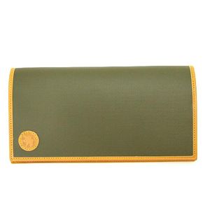 【X'mas特別セール品】【44%OFF】ハンティングワールド 長財布 グリーン/ベージュ 0021-GREEN-BATTUE/NATURAL-W04S【送料無料・代引き料無料・ラッピング無料】