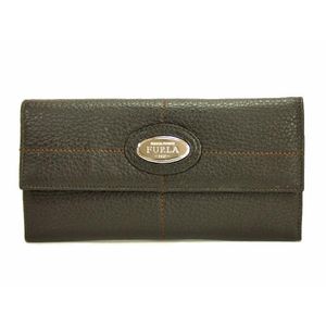 【送料無料】フルラ/FURLA レザー長財布 ダークブラウン 158656dbr