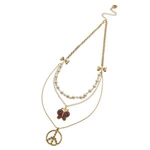 BETSEY JOHNSON (ベッツィー ジョンソン) Ｂｏｈｅｍｉａｎ　Ｂｅｔｓｅｙ　ネックレス蝶 / ゴールド