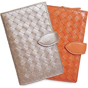 手帳型レザー財布/革財布≪ボッテガ・ヴェネタ調カラフルメッシュ≫（12/26出荷分）miy-ktm945