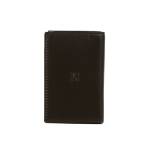 ロエベ【LOEWE】 レザー デザインカードケース ダークブラウン 140-82-321-3100-S28