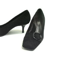 [VIA SPIGA]50％OFF！パンプス/プレーンパンプス_サイズ36.5 ラウンドトゥ ブラック/黒 バックル#via009sp054-bl-36.5