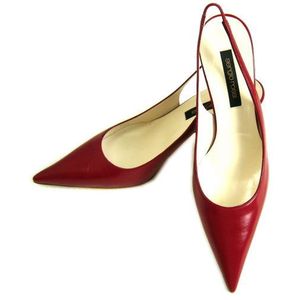 sergio　rossi　セルジオロッシ パックストラップ　パンプス　レッド　36.5(23.5cm)　s3