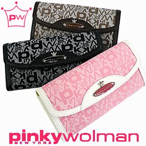 ピンキーウォルマンPinky Wolmanパウダー！レディース長財布【Pinky&Dianneピンキー＆ダイアン女性用長札財布】