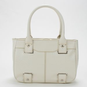 【SALE】UNTITLED/クロコ型押しスクエアバッグ(ホワイト)