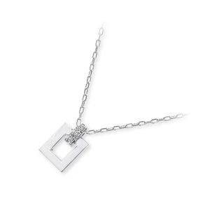 【UNTITLED jewel】 ダイヤモンド ホワイトゴールド ペンダント ネックレス K18ホワイト