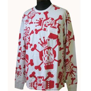 STUSSY(ステューシー)Skull L/S Tee・White/Red 2008