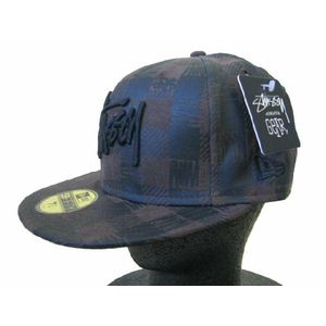 STUSSY(ステューシー) Buffalo Plaid Fitted New Era Ballcap - Brown（サイズ7・1/4）