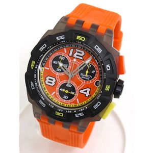 swatch スウォッチ 腕時計 SUN DOWN オレンジ メンズ SUIM400 【送料無料】