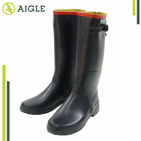 エーグルブーツAIGLE レディース ラバーロングブーツ ネイビー CHANTEBELLE
