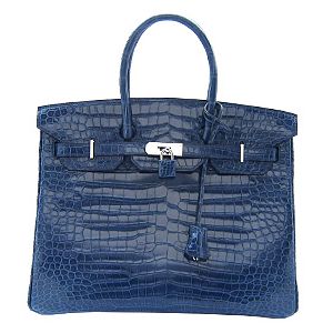 エルメス　バーキン35cm　クロコポロサス/ブルーロイ　【HERMES】　エルメス・バッグ
