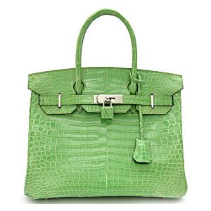 エルメス　バーキン30cm　アニスペイル/クロコポロサス　【HERMES】　エルメス・バッグ