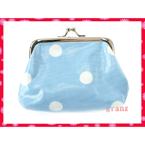 (Cath Kidston)【日本未入荷品】キャス・キッドソン がま口財布 SPOT BLUE