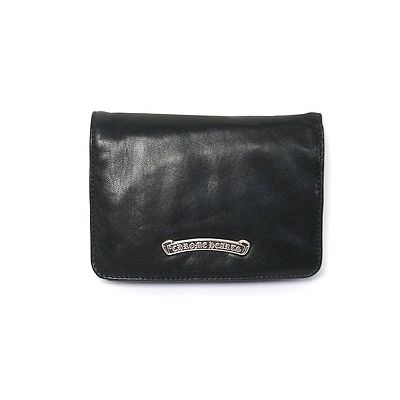 クロムハーツ　財布　ウォレット　ジョーイ　ナチュラル　シープ　ブラック　レザー