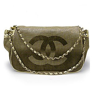 シャネル　08C　 ゴールドチェーンショルダーバッグ『HOLLY WOOD』　【CHANEL】　シャネル