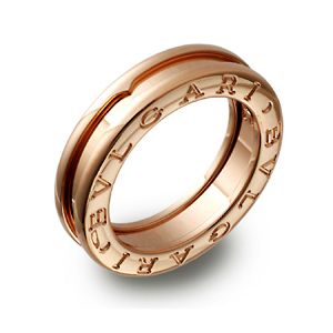 ブルガリリング ビーゼロワン ピンクゴールド ワンバンド BVLGARI B.ZERO-1