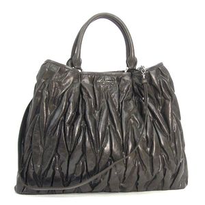 ミュウミュウ ハンド/ショルダーバッグ グレー RR1454-MATELASSE LUX-GRAFITE MiuMiu