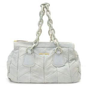 ミュウミュウ ショルダーバッグ アクア RR1373-NAPPA-PATCH-ACQUA MiuMiu