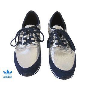 ◇adidas originals[アディダス] レディース GALAXY SLEEK シルバーメタリックレザーシューズ