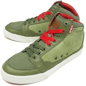 GRAVIS LOWDOWN HI-CUT LX MNS グラビス スニーカー ローダウン ハイカット LX メンズ BRNT OLIVE（212385 FW08）